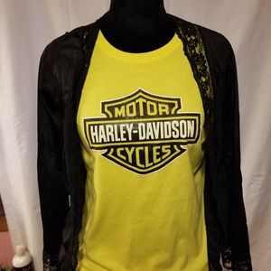 Yellow Harley Davidson T-Shirt